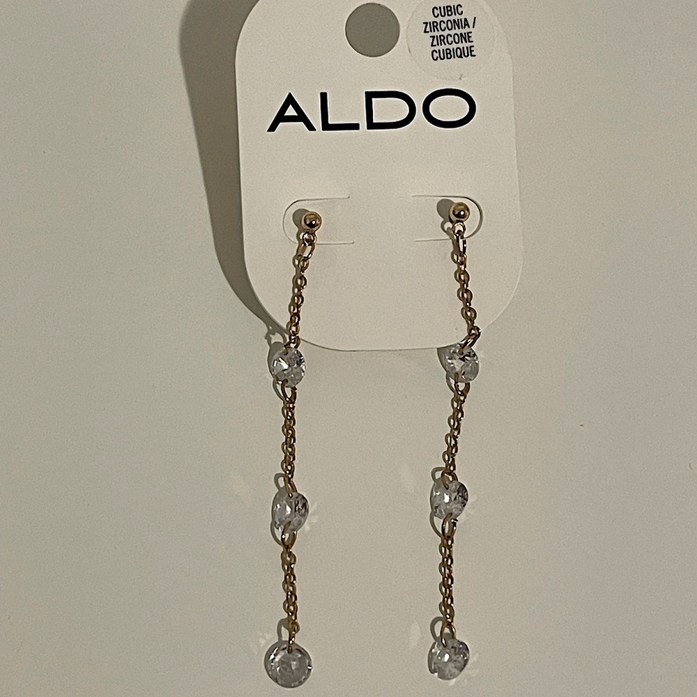 ALDO cubic zirconia dangling earrings